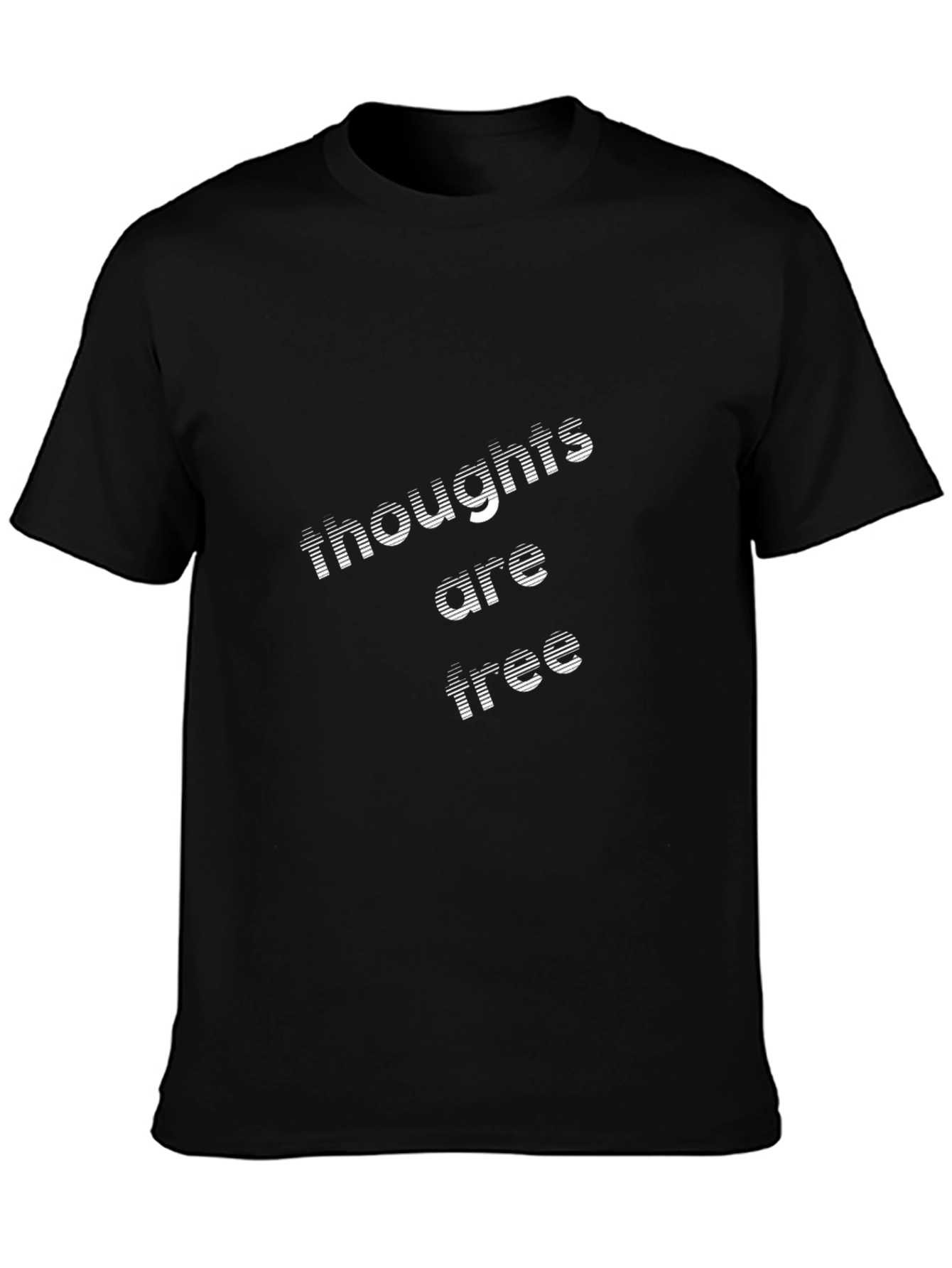 Thoughts are Free Black Tee