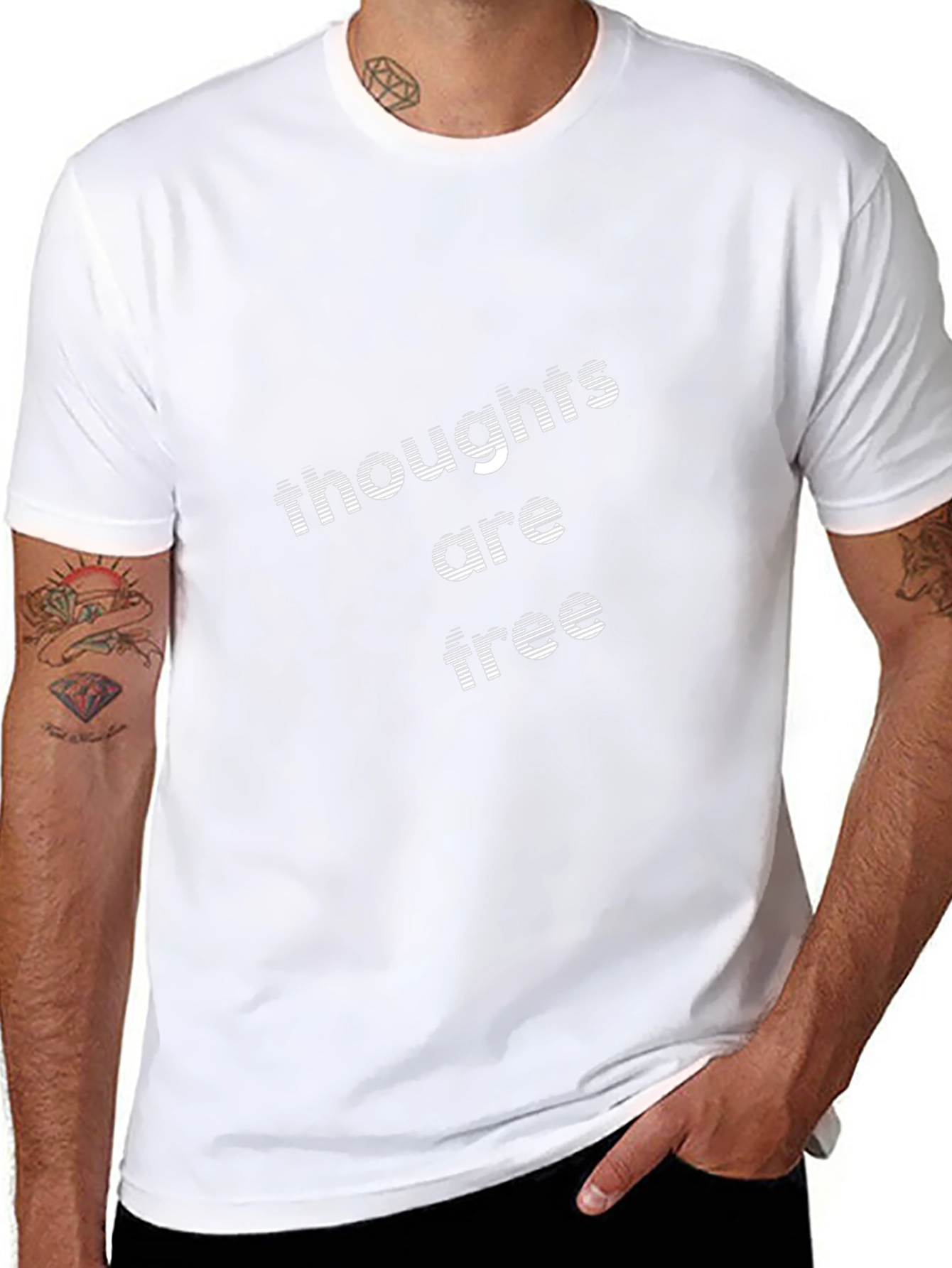 Thoughts are Free Black Tee