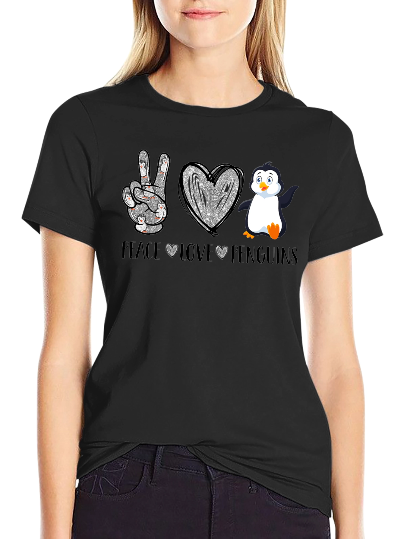 Peace Love Penguins T-Shirt