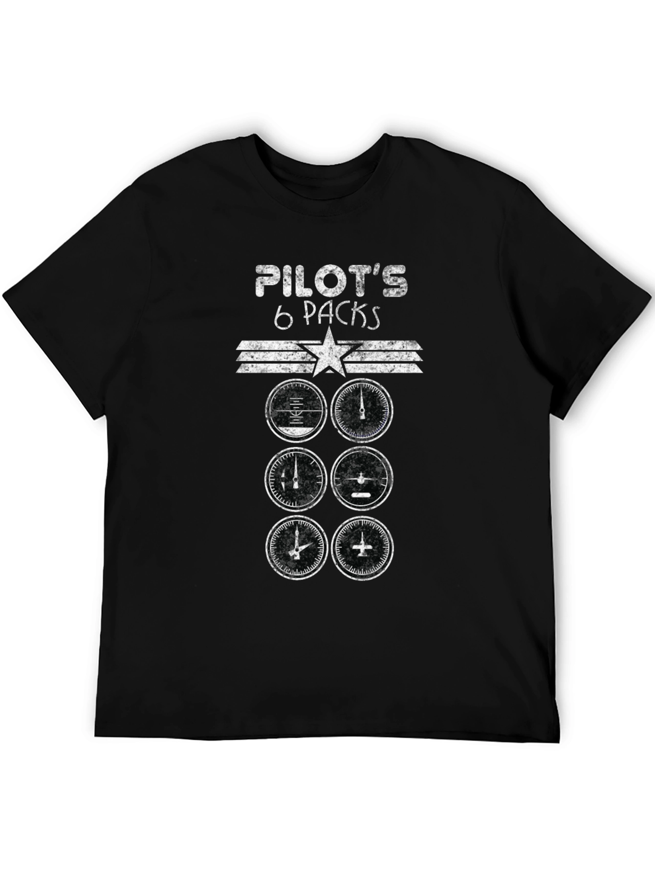 Pilots 6 Packs T-Shirt - Aviation Humor Tee