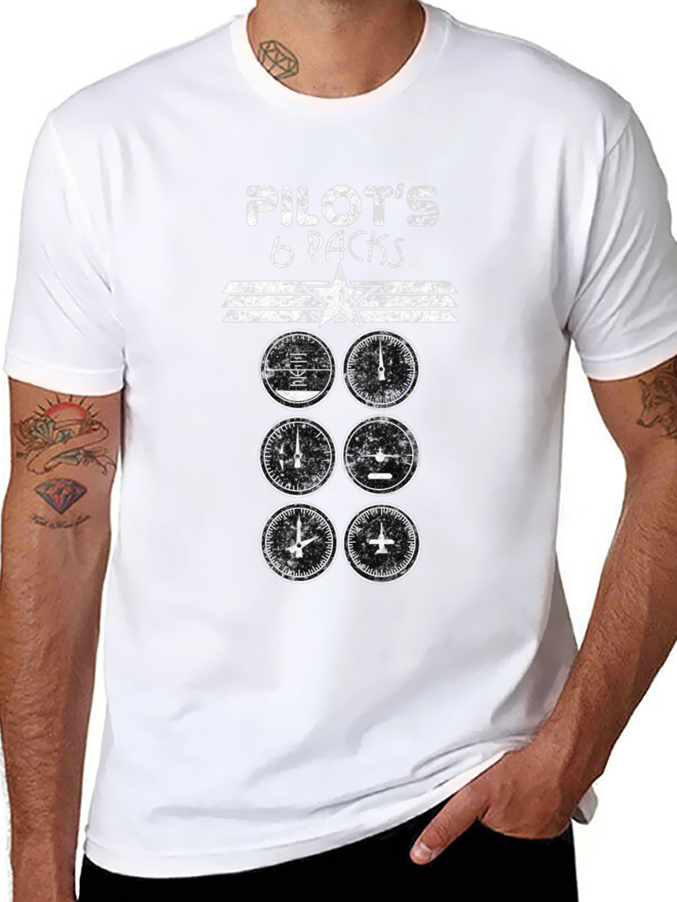 Pilots 6 Packs T-Shirt - Aviation Humor Tee