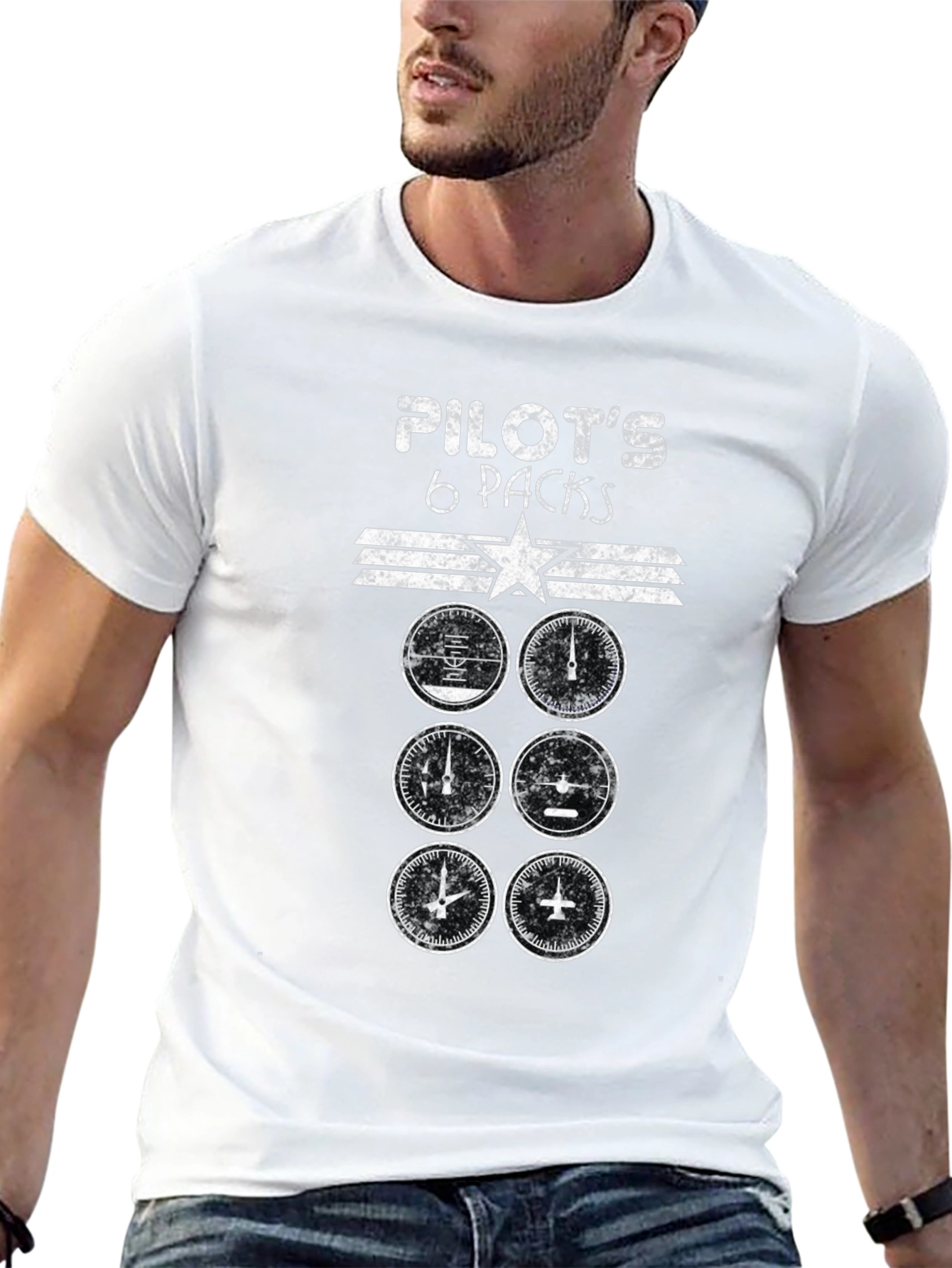 Pilots 6 Packs T-Shirt - Aviation Humor Tee