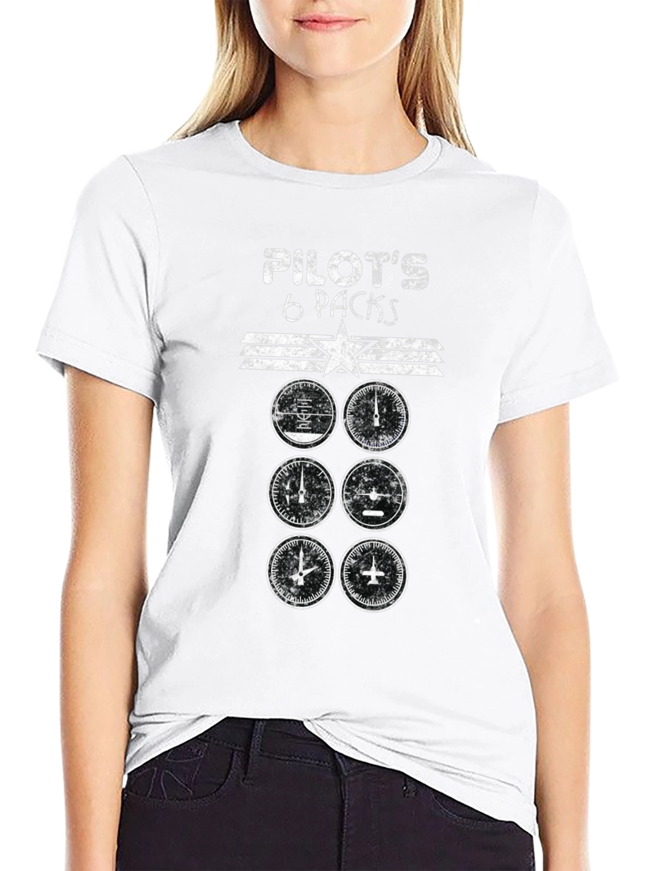 Pilots 6 Packs T-Shirt - Aviation Humor Tee