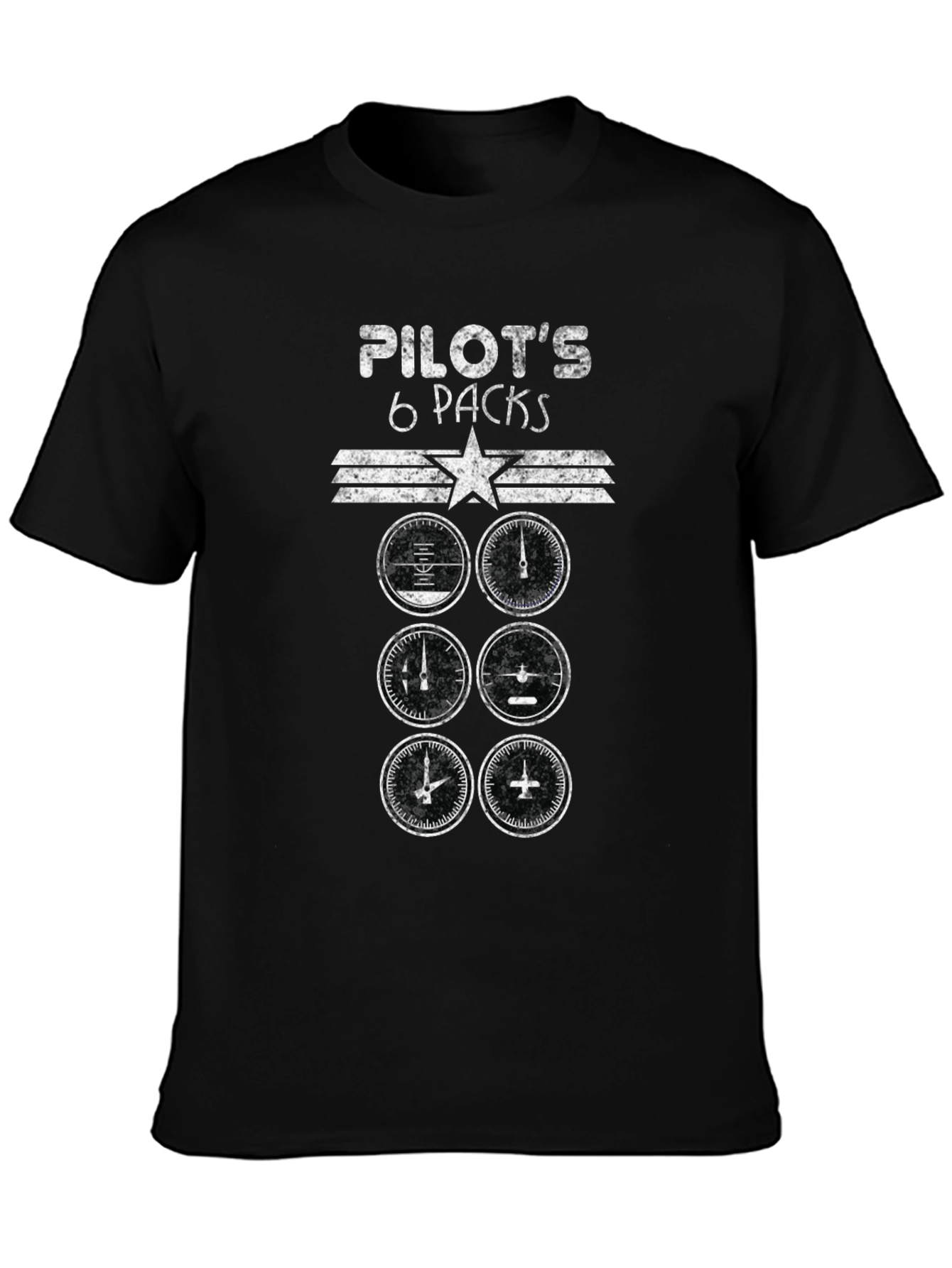 Pilots 6 Packs T-Shirt - Aviation Humor Tee