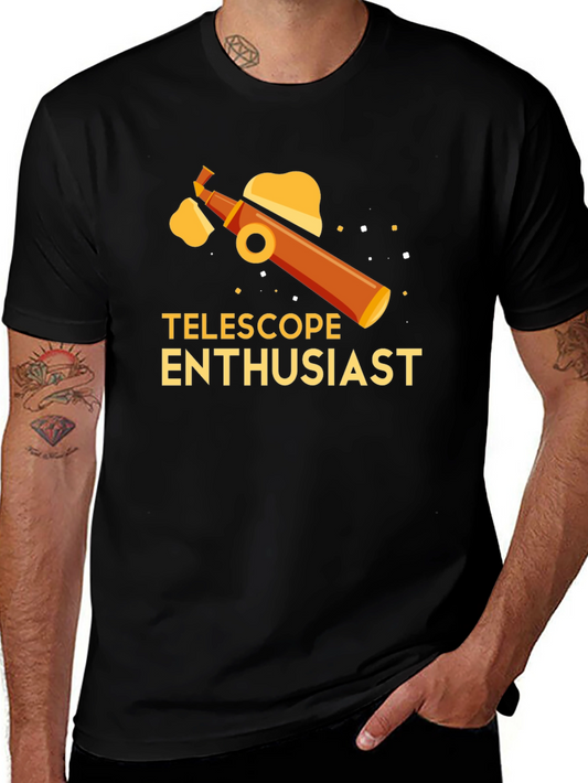 Telescope Enthusiast Graphic Tee - Astronomy Lovers Shirt