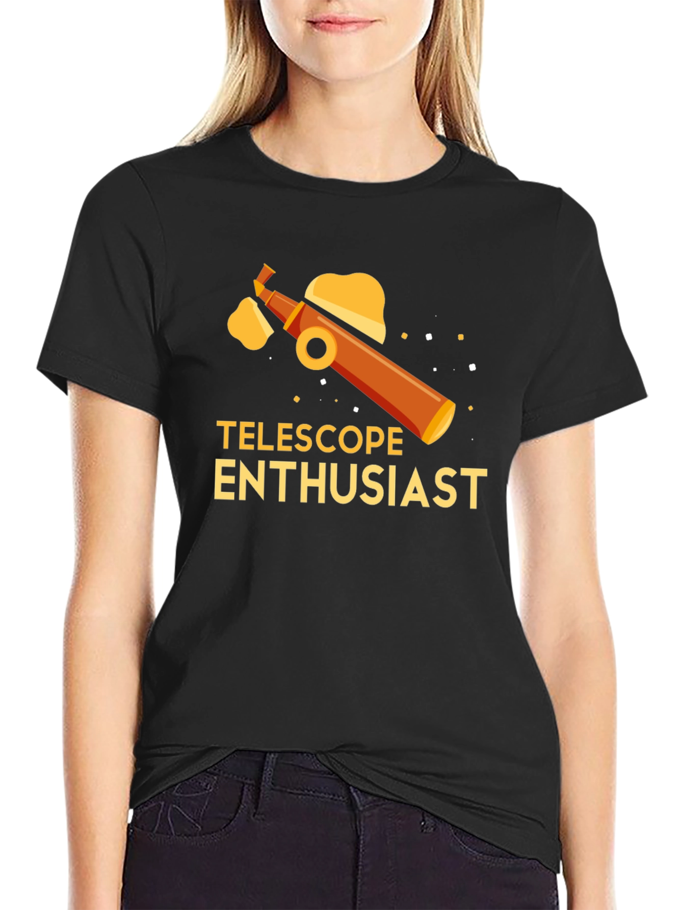 Telescope Enthusiast Graphic Tee - Astronomy Lovers Shirt