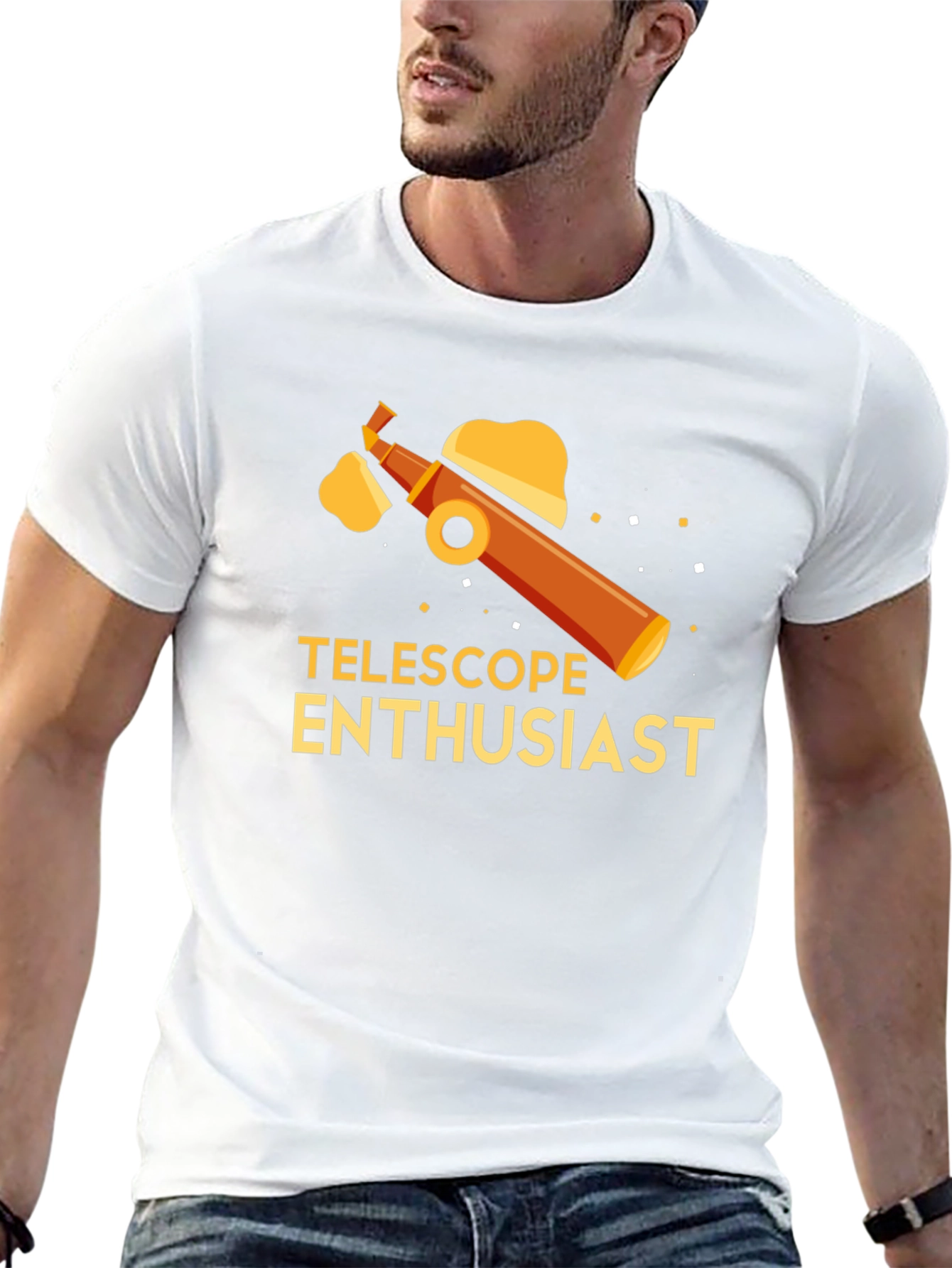 Telescope Enthusiast Graphic Tee - Astronomy Lovers Shirt