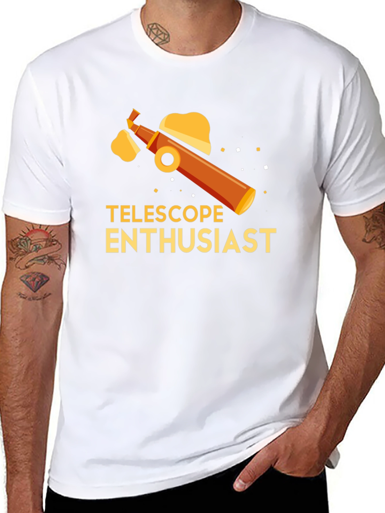 Telescope Enthusiast Graphic Tee - Astronomy Lovers Shirt