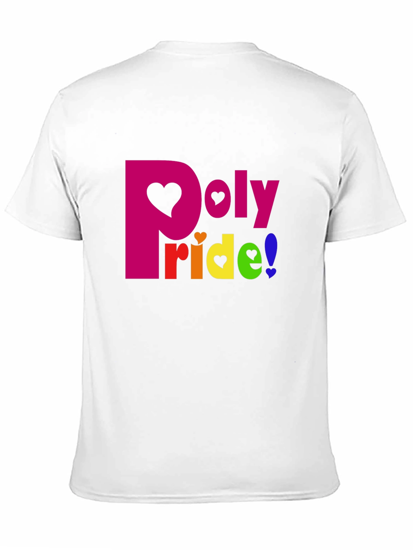 Poly Pride T-Shirt: Heart Graphic LGBTQ+ Tee
