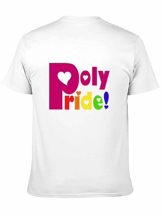 Poly Pride T-Shirt: Heart Graphic LGBTQ+ Tee