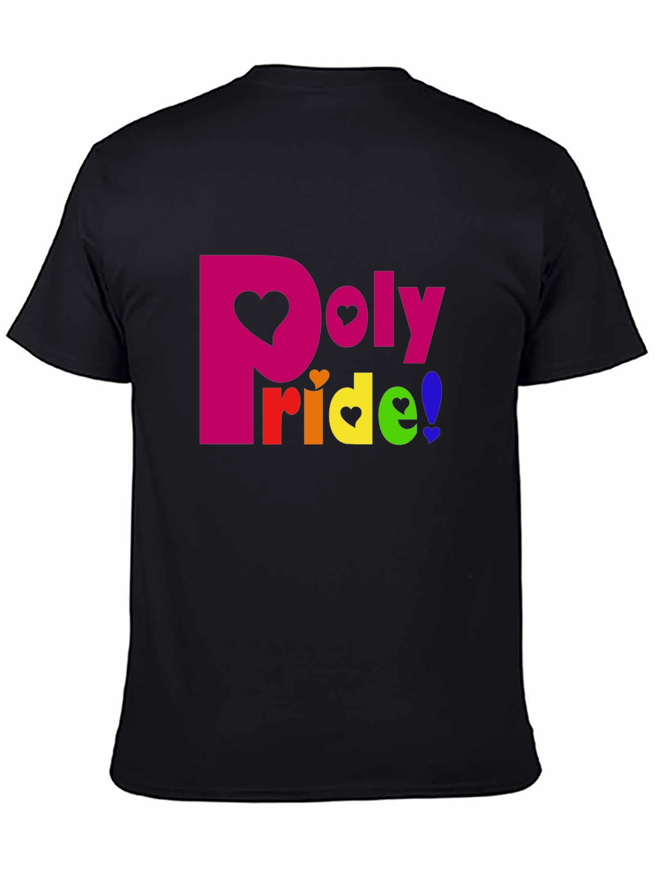 Poly Pride T-Shirt: Heart Graphic LGBTQ+ Tee
