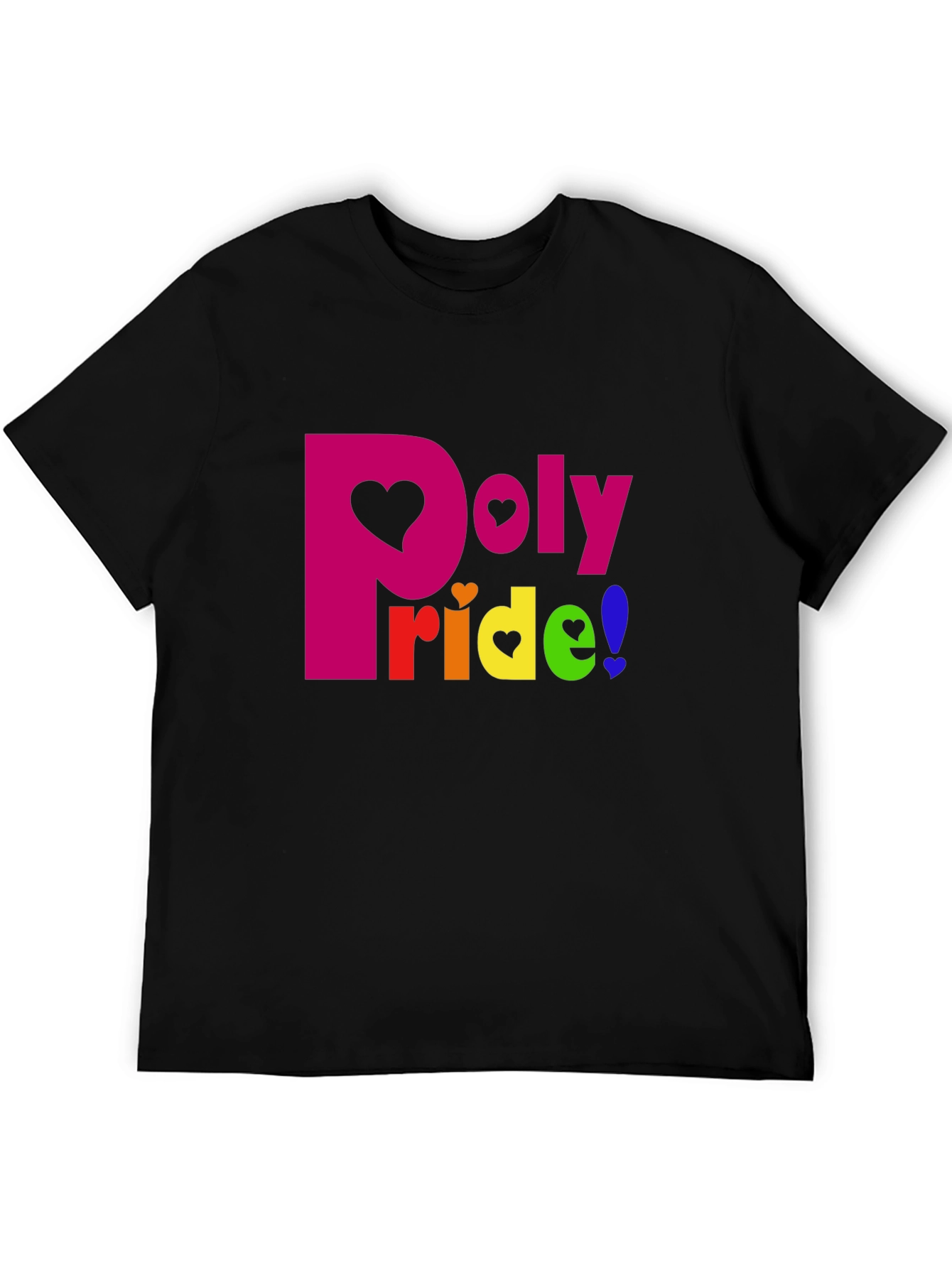 Poly Pride T-Shirt: Heart Graphic LGBTQ+ Tee