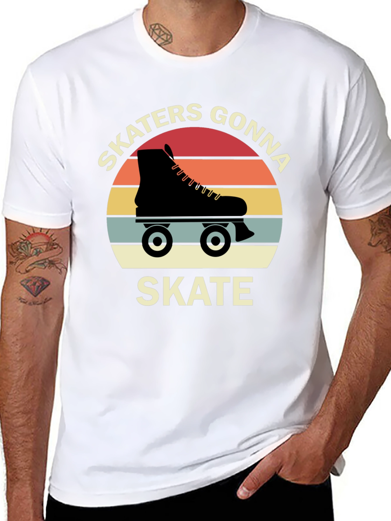 Skaters Gonna Skate Retro T-Shirt