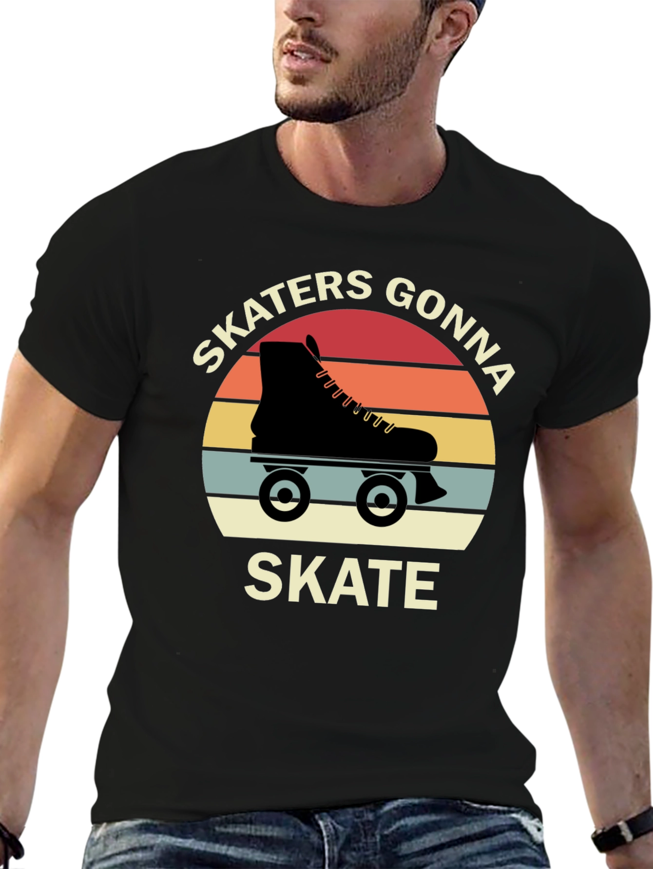 Skaters Gonna Skate Retro T-Shirt
