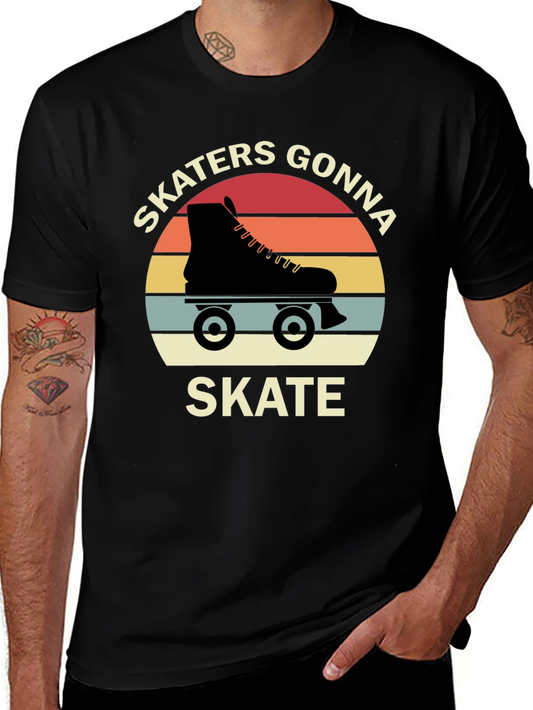 Skaters Gonna Skate Retro T-Shirt
