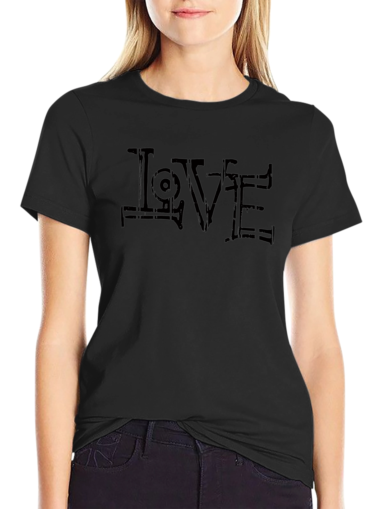 Love Graphic Black T-Shirt