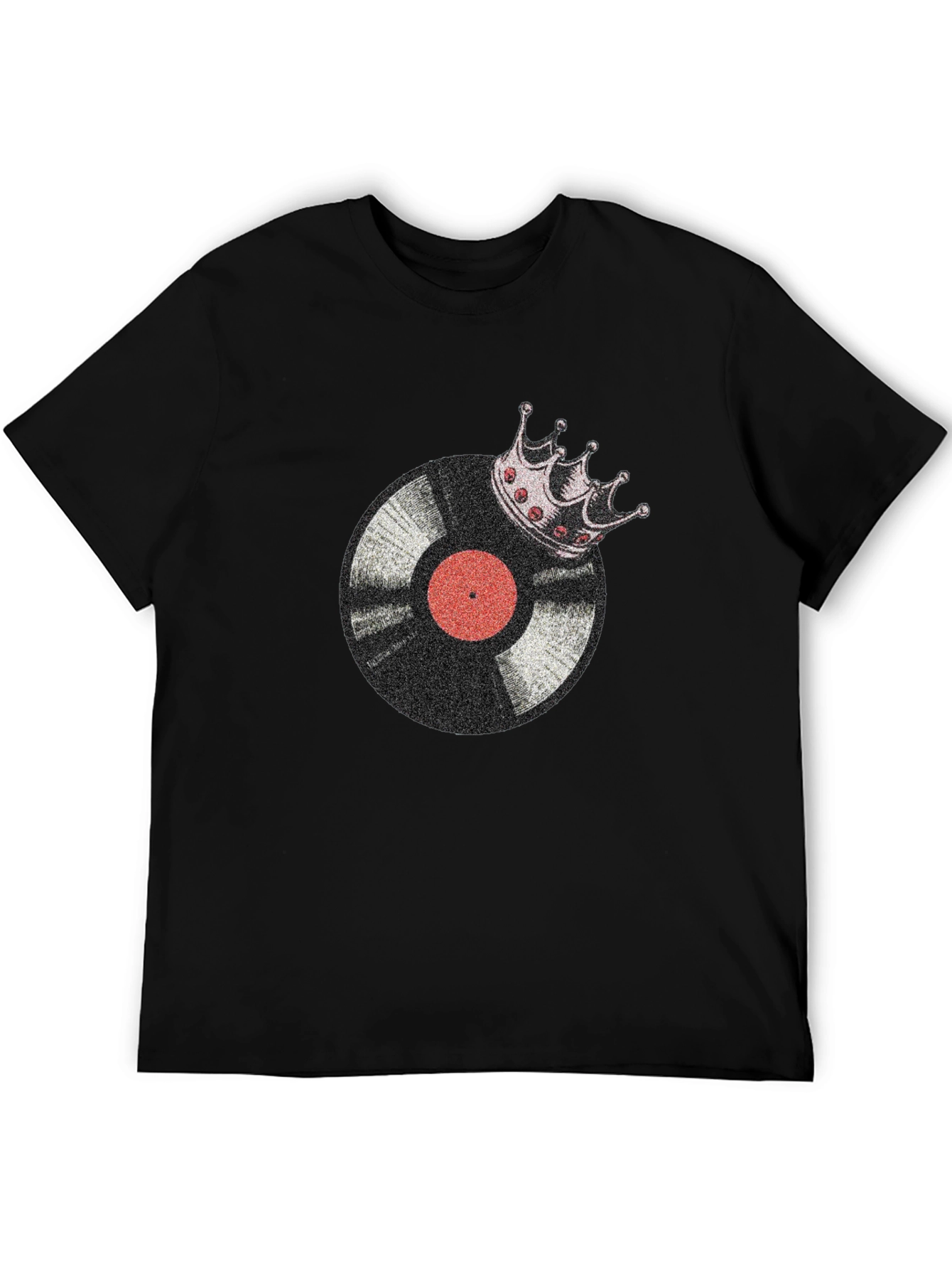 Vinyl King Mens Black Graphic Tee