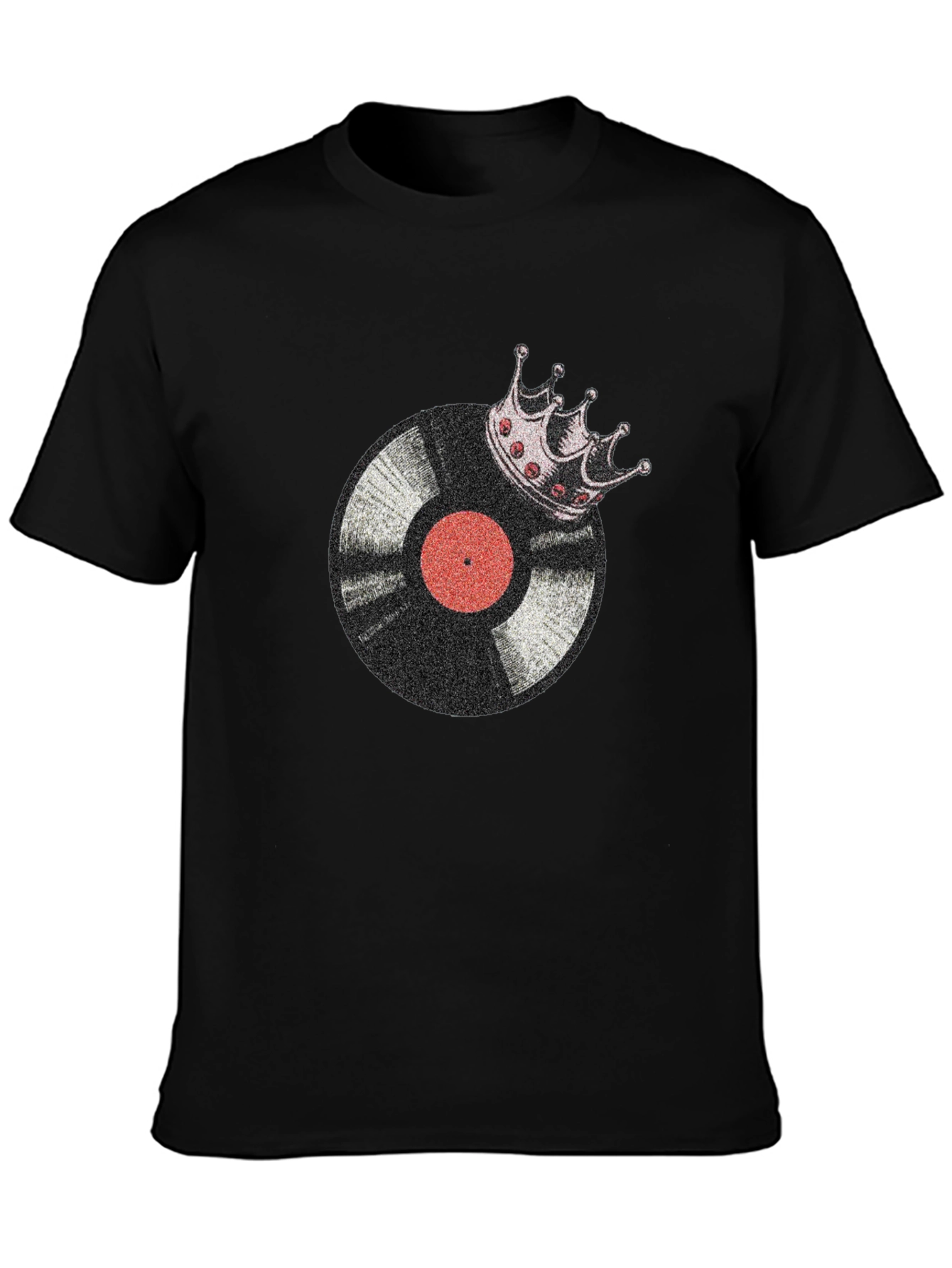Vinyl King Mens Black Graphic Tee