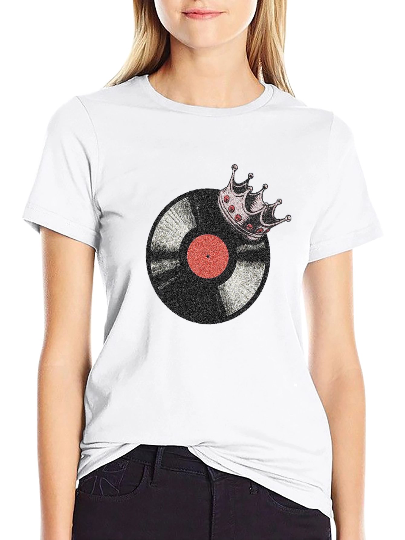 Vinyl King Mens Black Graphic Tee