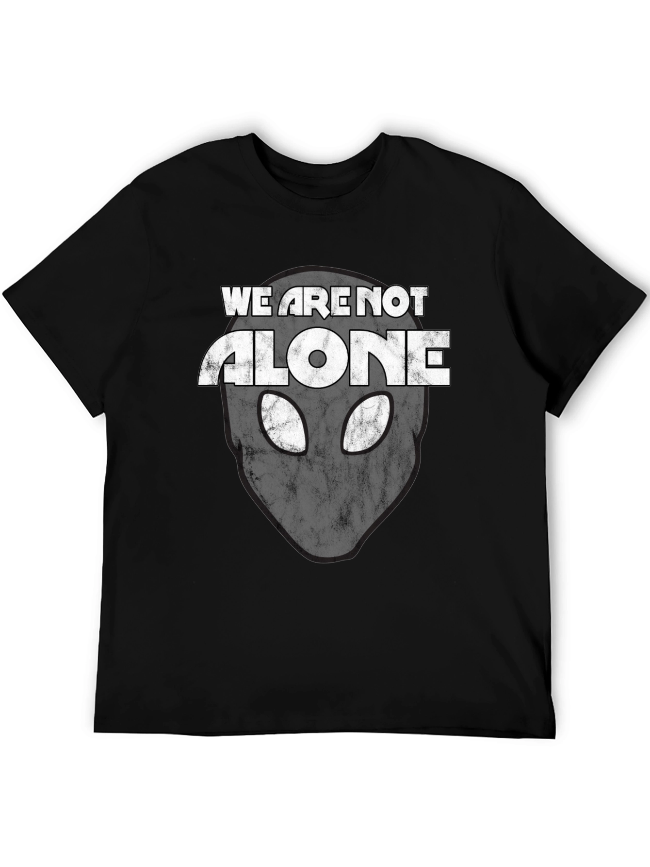 Alien Head Graphic Print T-Shirt - Sci-Fi Tee