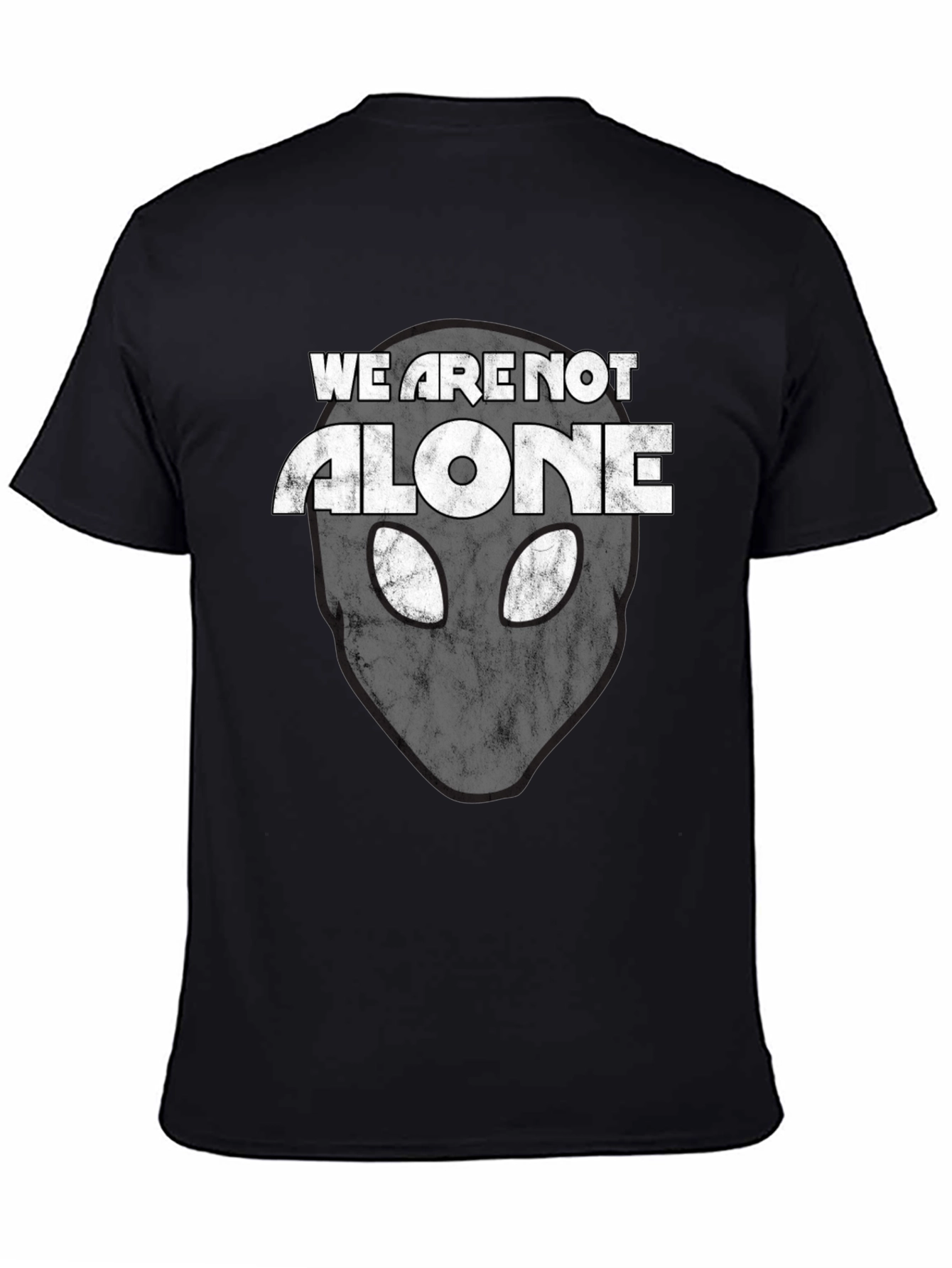 Alien Head Graphic Print T-Shirt - Sci-Fi Tee