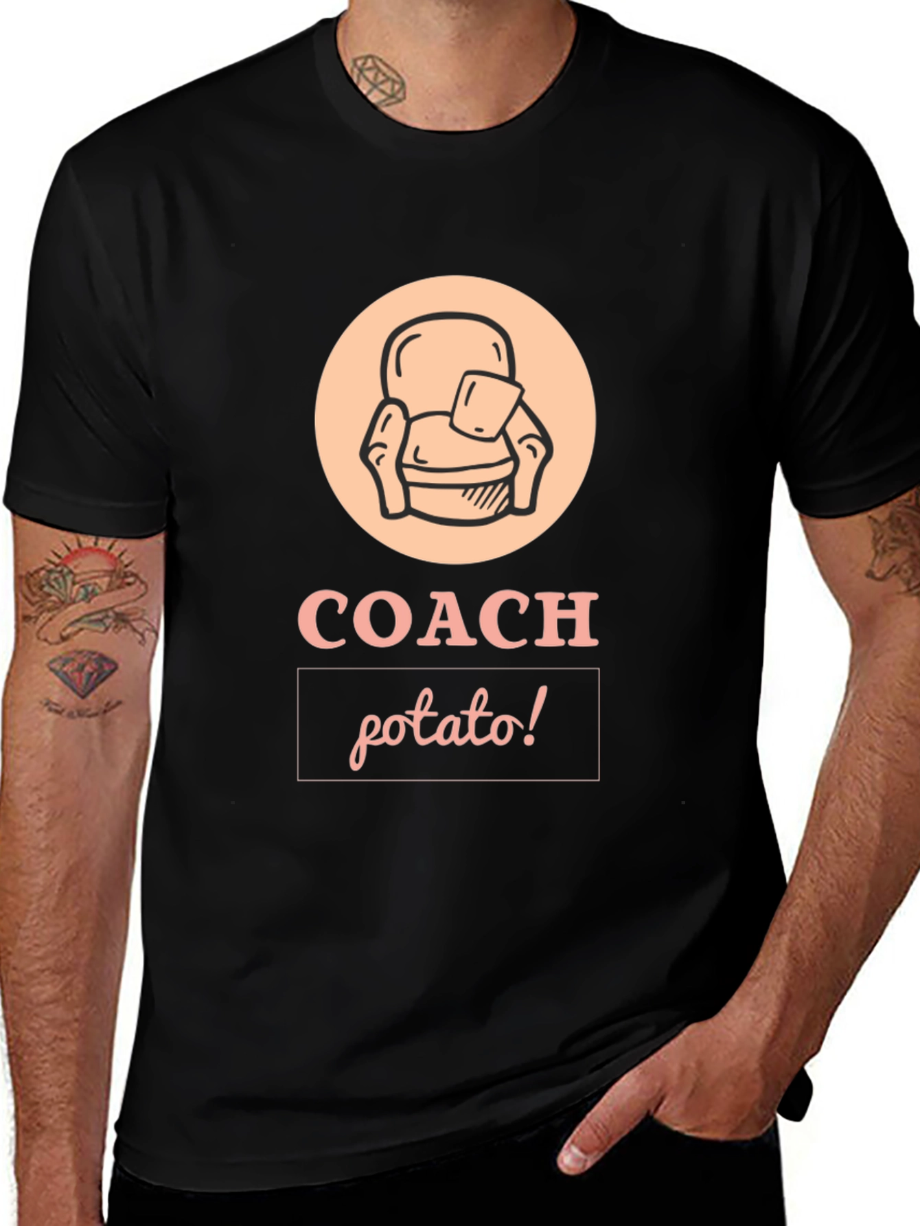 Coach Potato Graphic T-Shirt - Comfort & Style