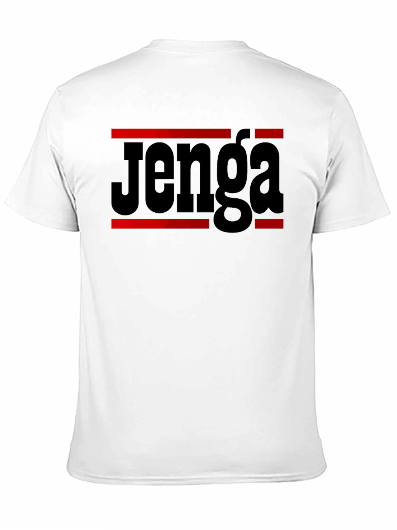 Jenga Game T-Shirt - Black Cotton Blend