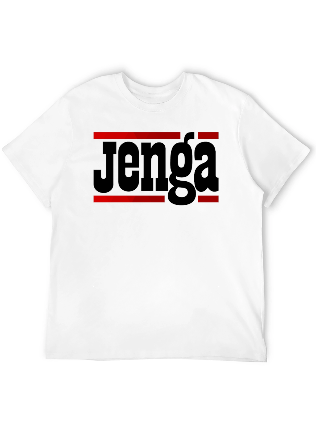 Jenga Game T-Shirt - Black Cotton Blend
