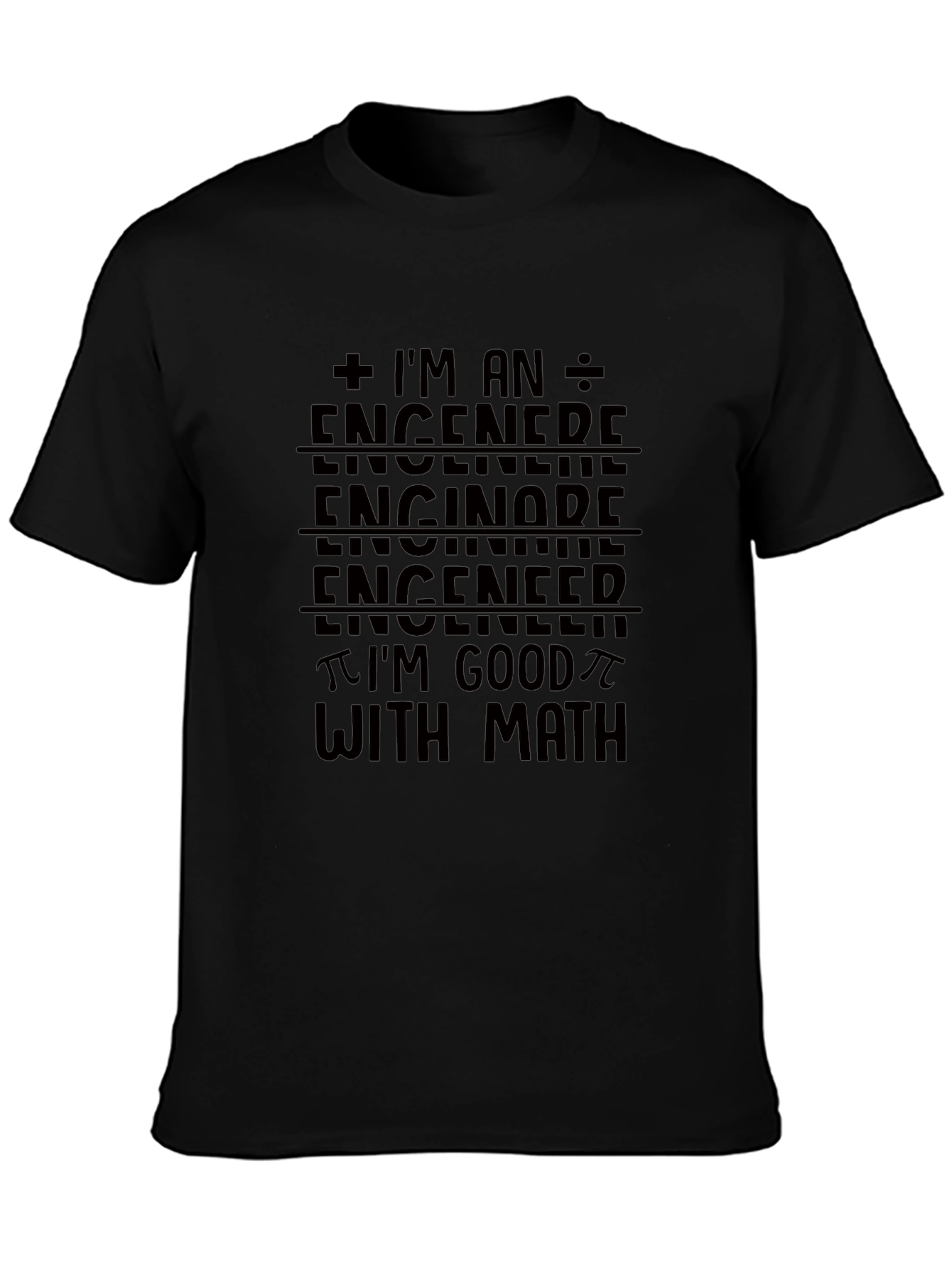 Engineer Math Black T-Shirt