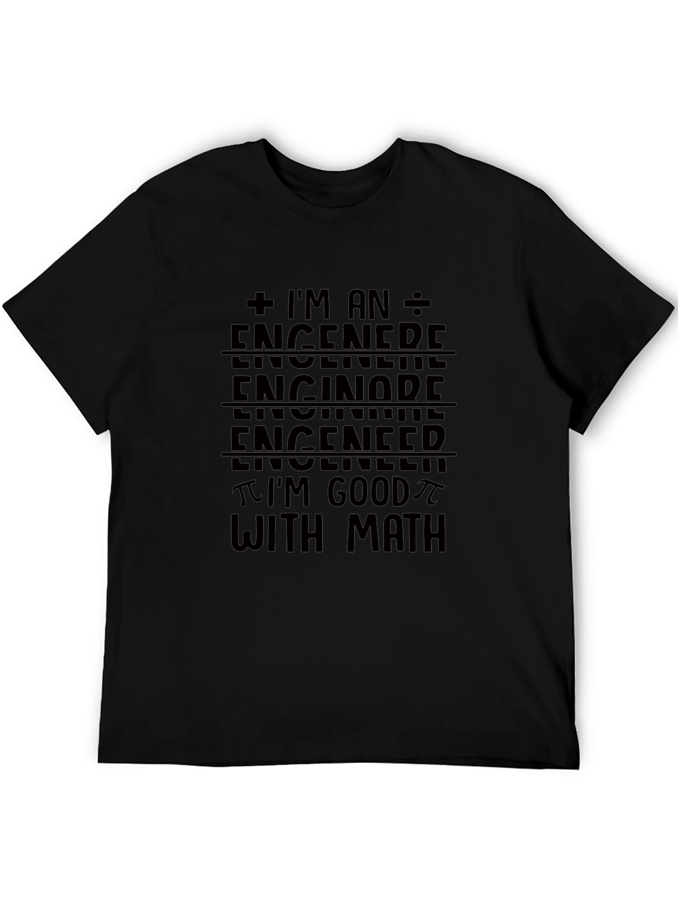 Engineer Math Black T-Shirt