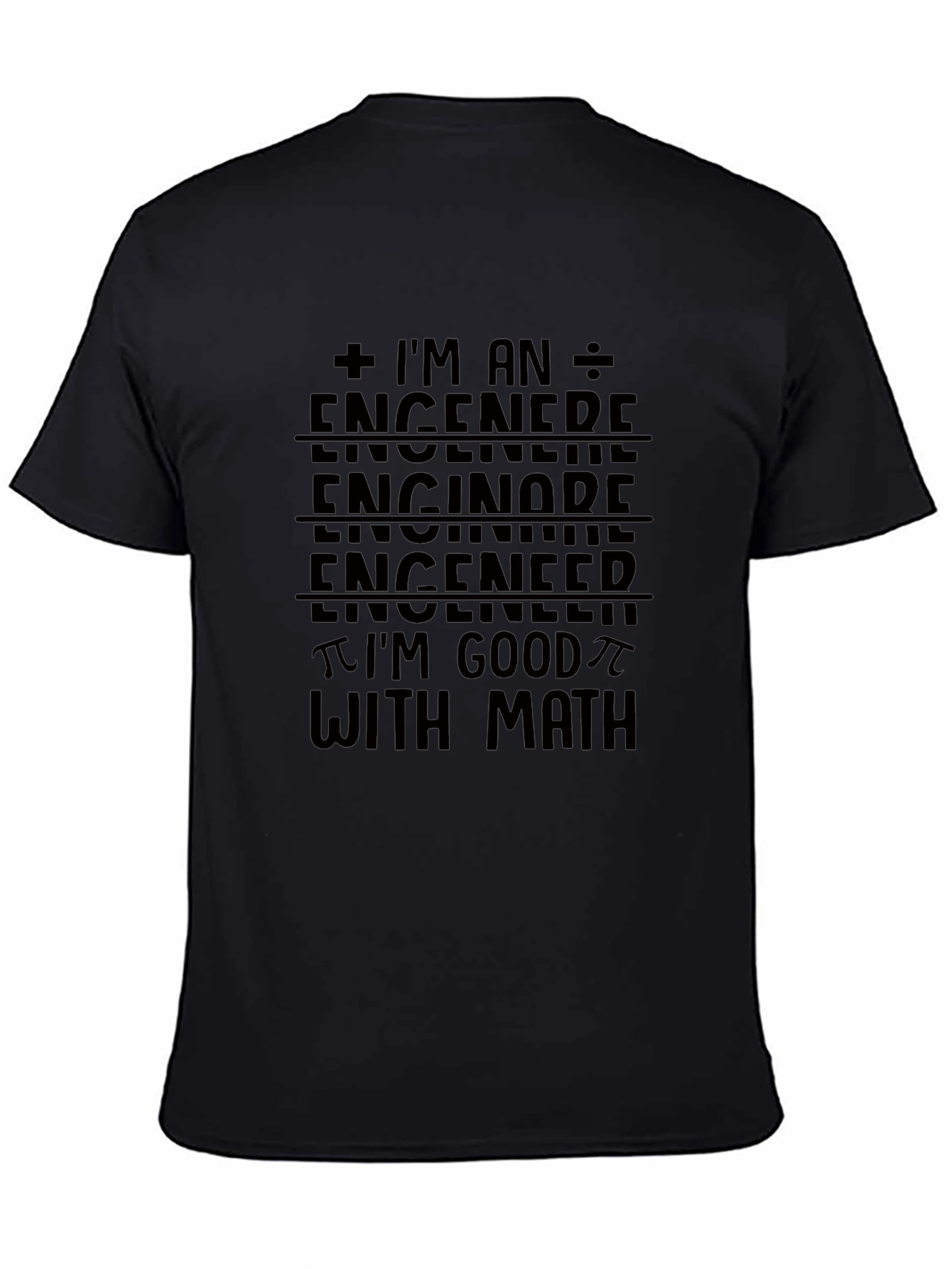 Engineer Math Black T-Shirt