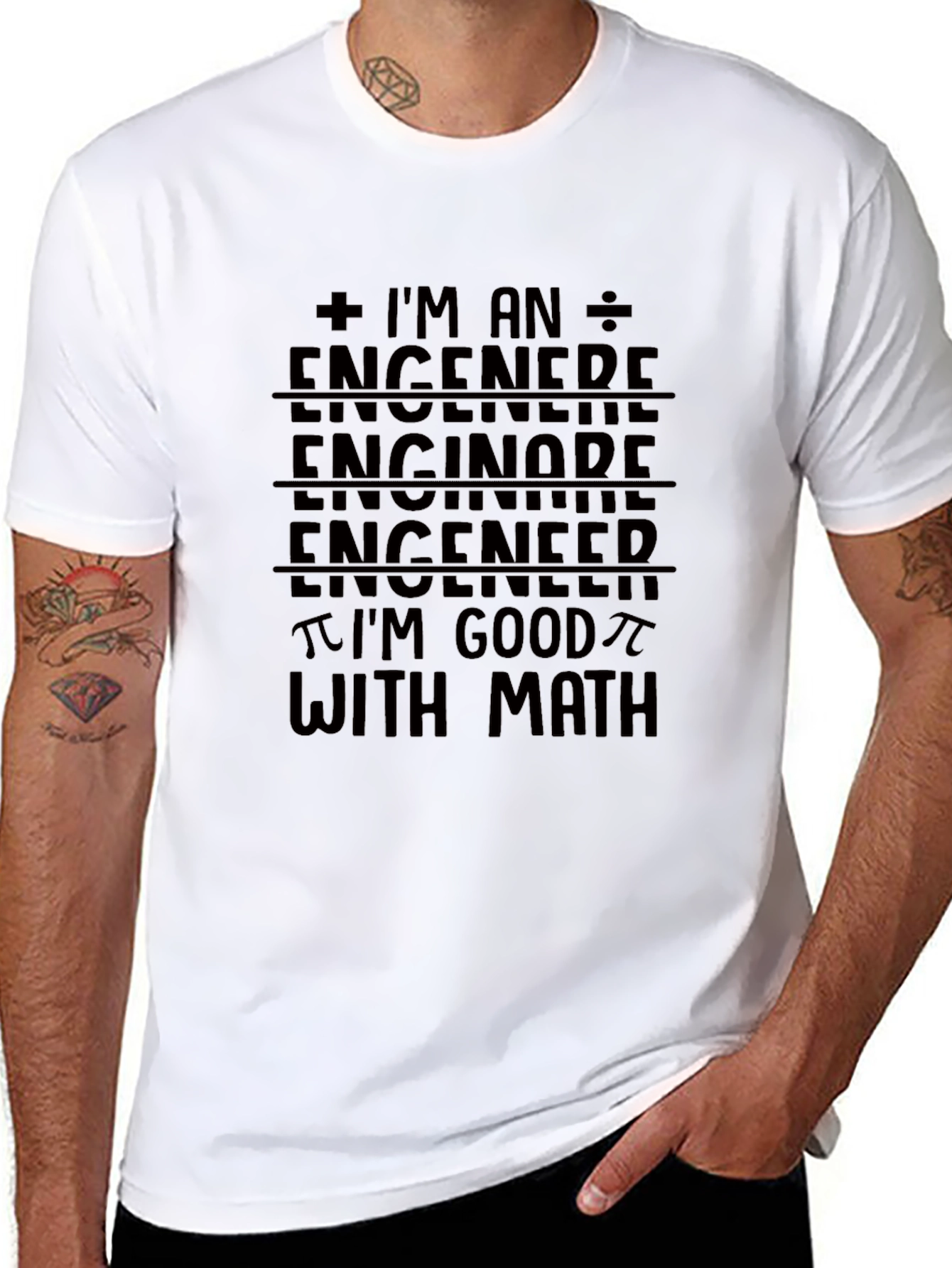 Engineer Math Black T-Shirt