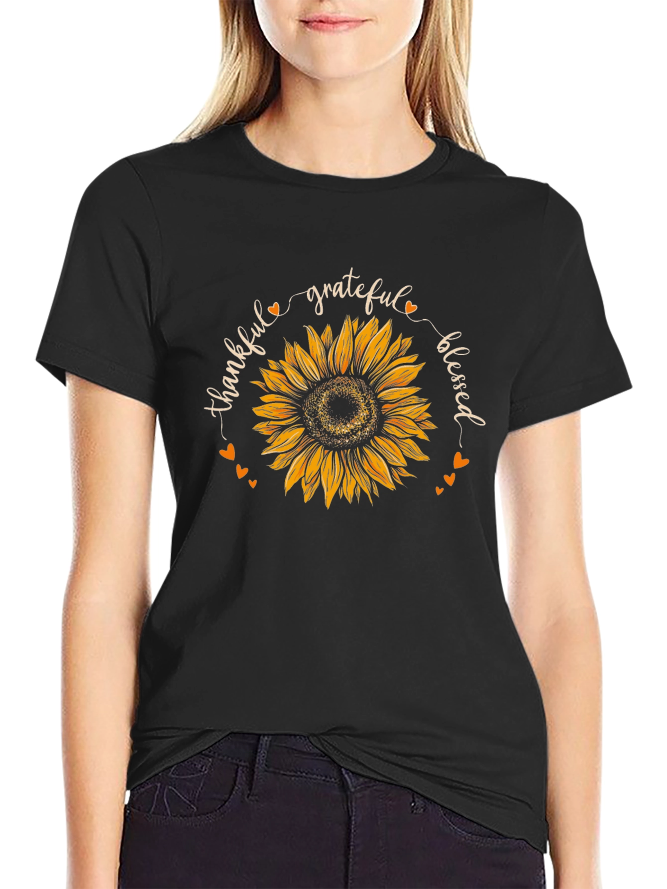 Thankful Sunflower Graphic Tee