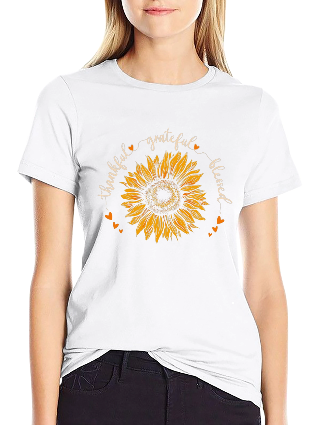 Thankful Sunflower Graphic Tee