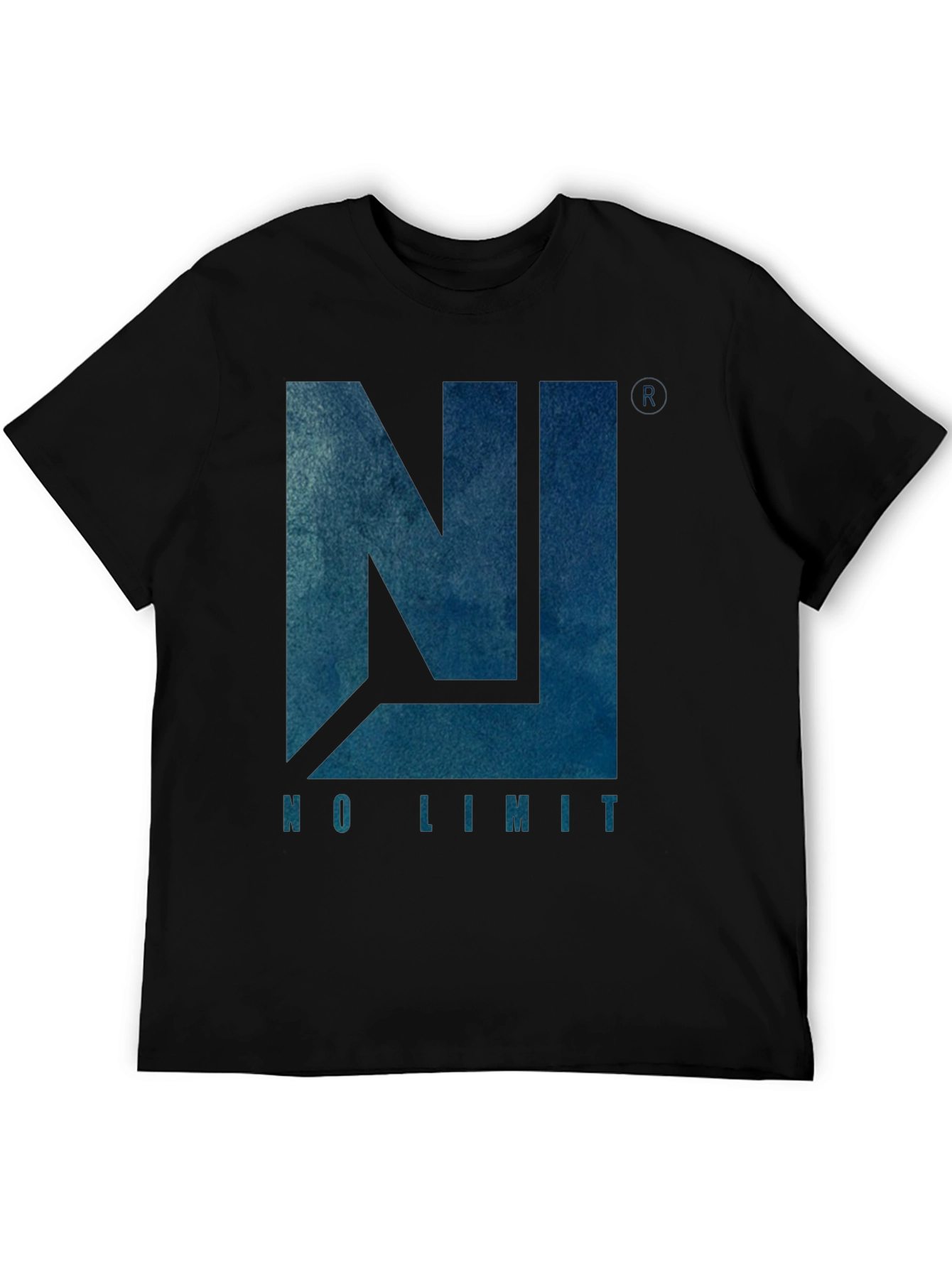 No Limit Graphic Tee - Mens Black Cotton T-Shirt