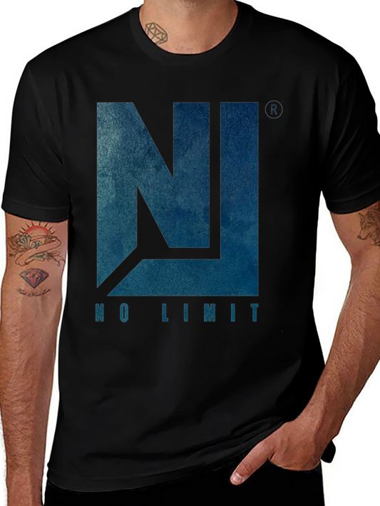 No Limit Graphic Tee - Mens Black Cotton T-Shirt