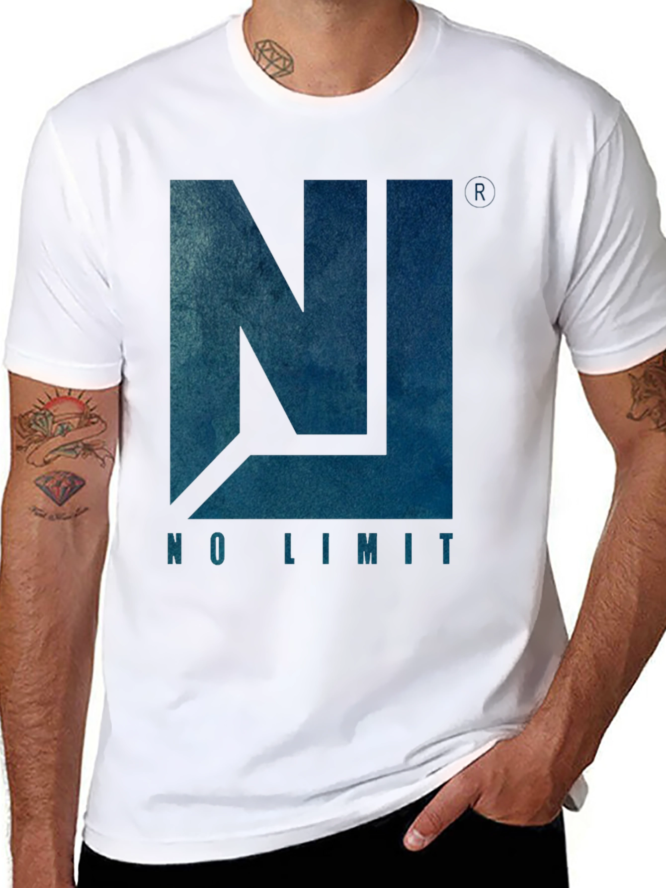 No Limit Graphic Tee - Mens Black Cotton T-Shirt