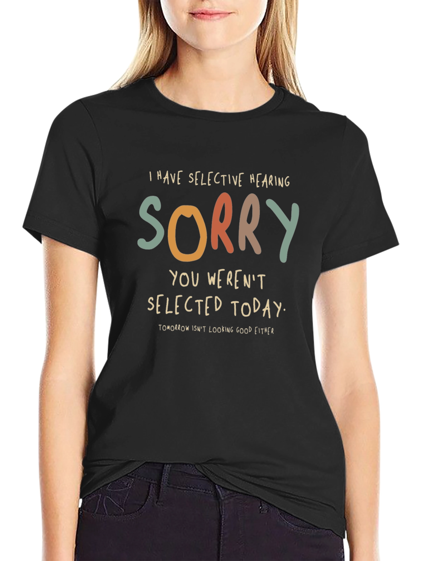 Selective Hearing Graphic T-Shirt