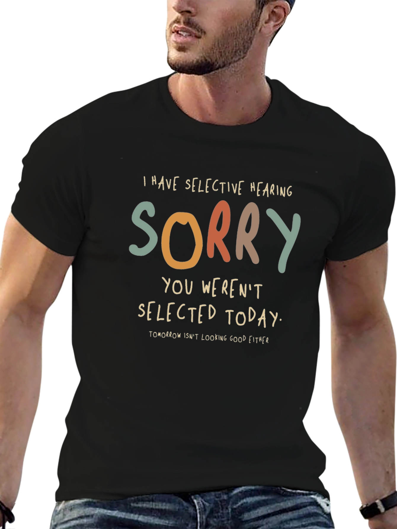 Selective Hearing Graphic T-Shirt