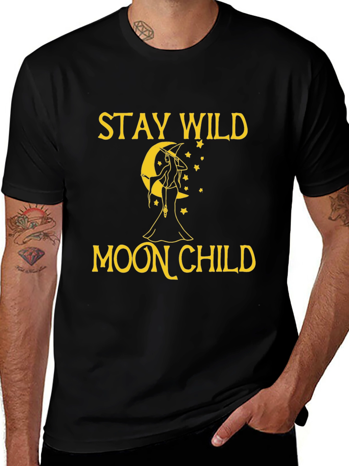Stay Wild Moon Child T-Shirt - Witchy Design