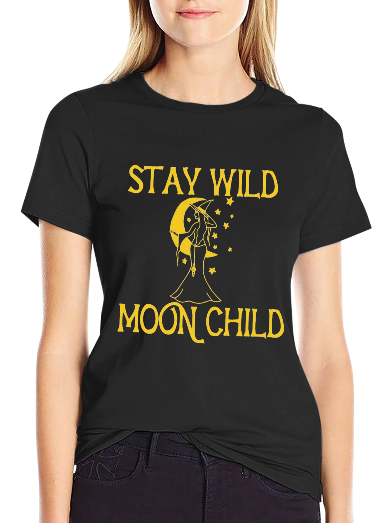 Stay Wild Moon Child T-Shirt - Witchy Design