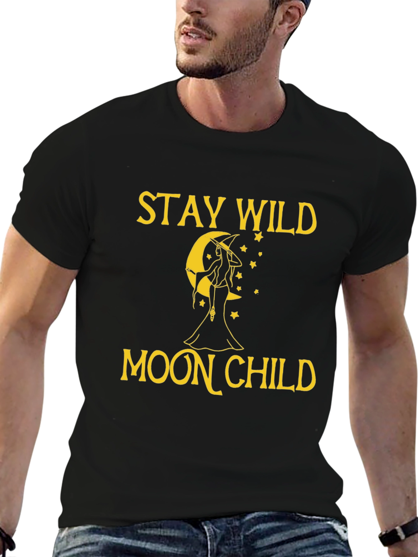 Stay Wild Moon Child T-Shirt - Witchy Design
