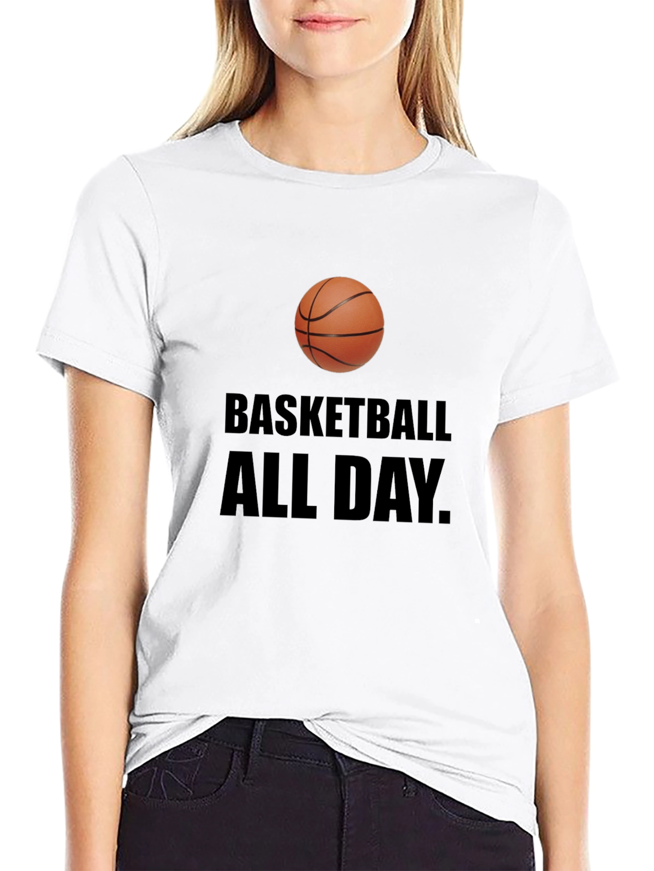Basketball All Day T-Shirt - Sporty Graphic Tee
