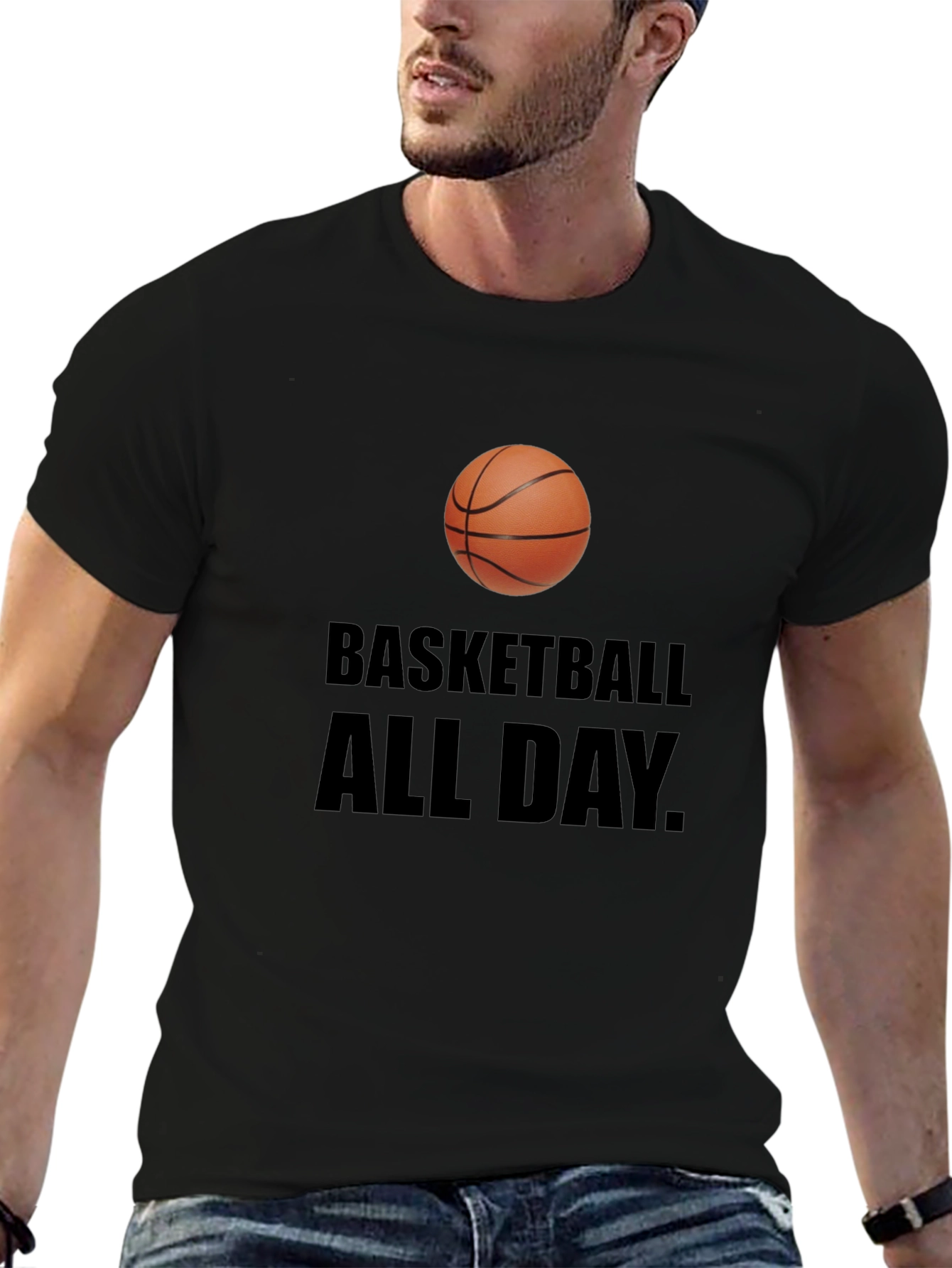 Basketball All Day T-Shirt - Sporty Graphic Tee