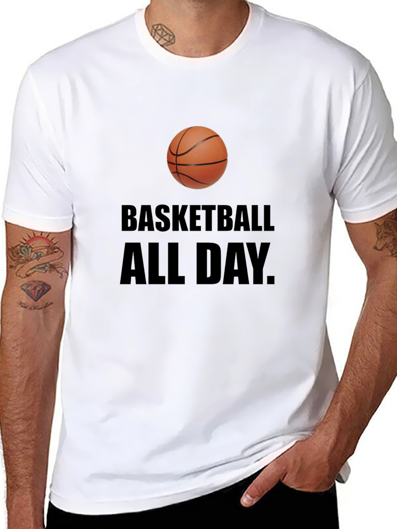 Basketball All Day T-Shirt - Sporty Graphic Tee