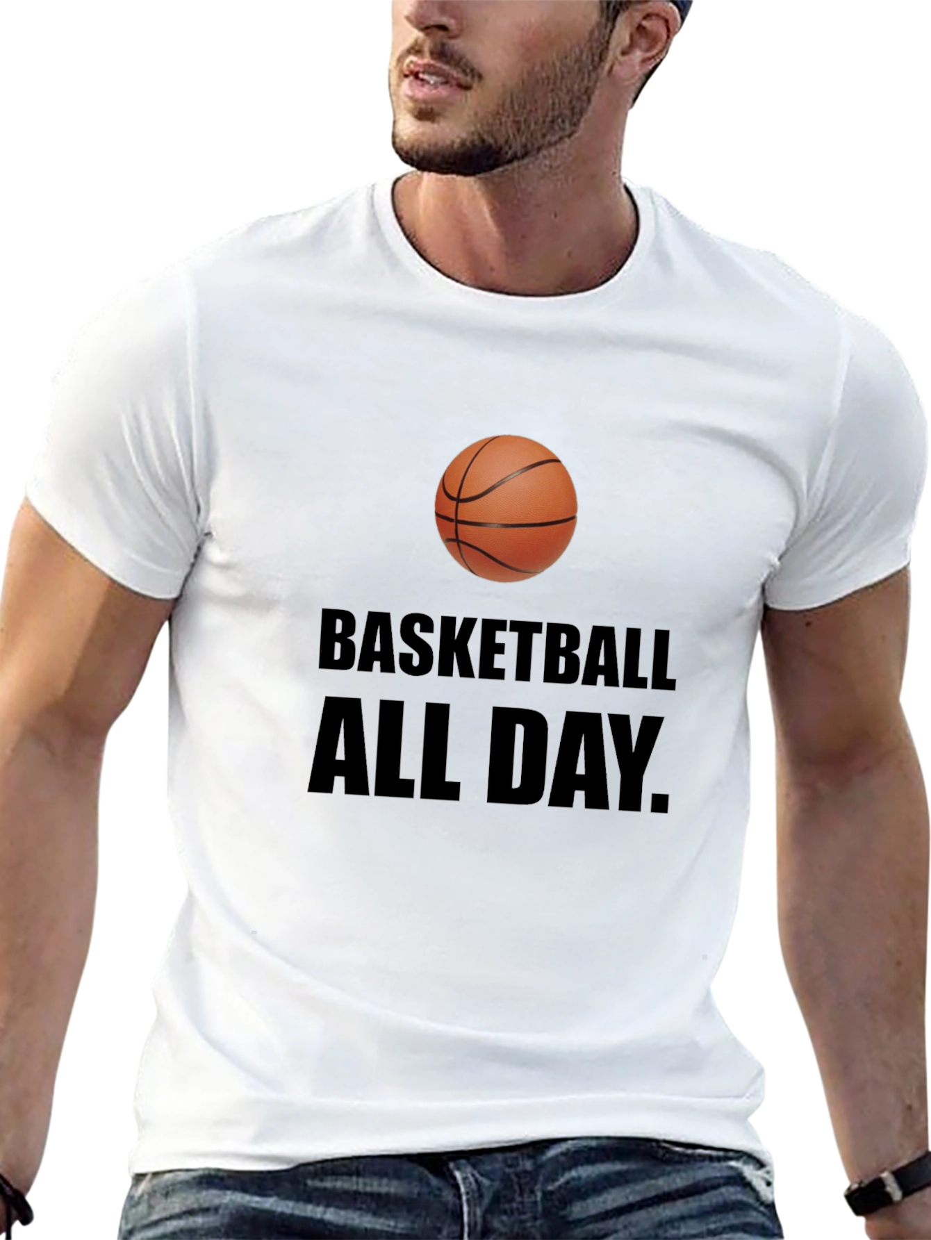 Basketball All Day T-Shirt - Sporty Graphic Tee