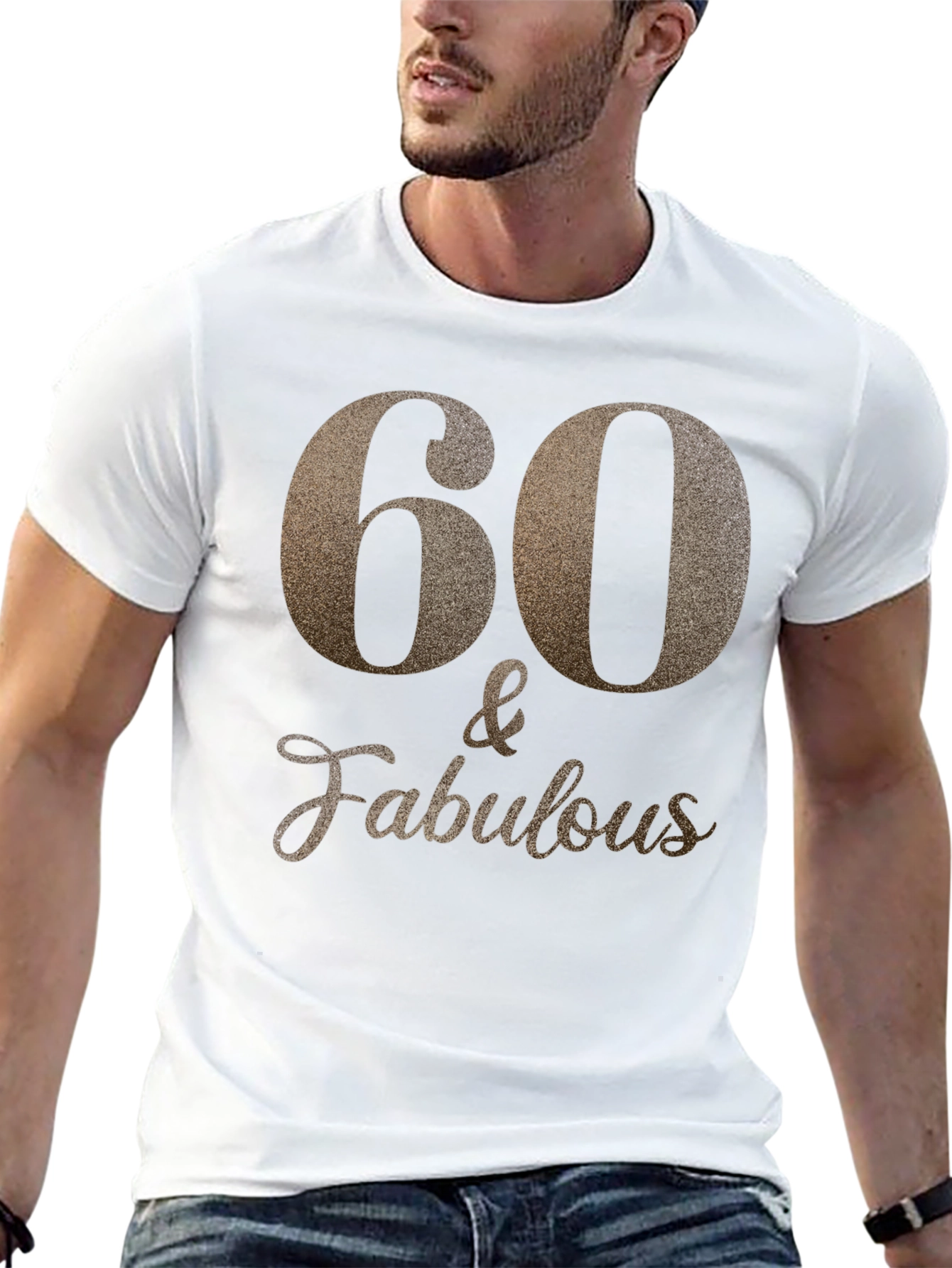 60 & Fabulous Black T-Shirt