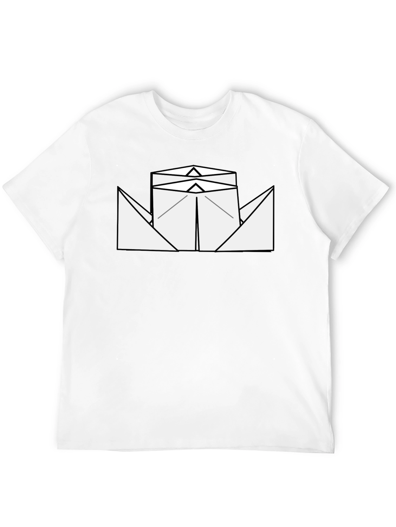 Paper Boat Graphic Tee - Black
