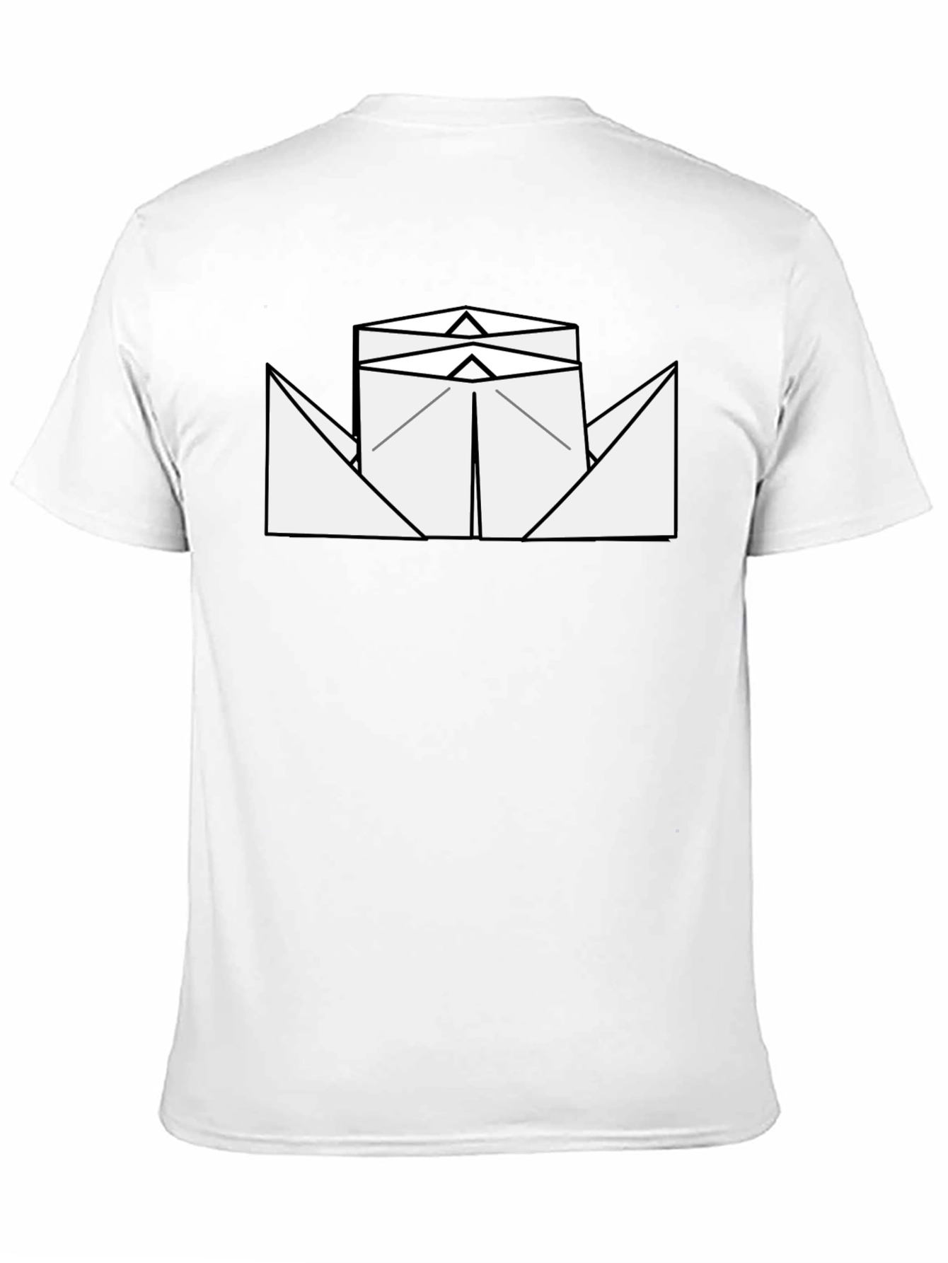 Paper Boat Graphic Tee - Black