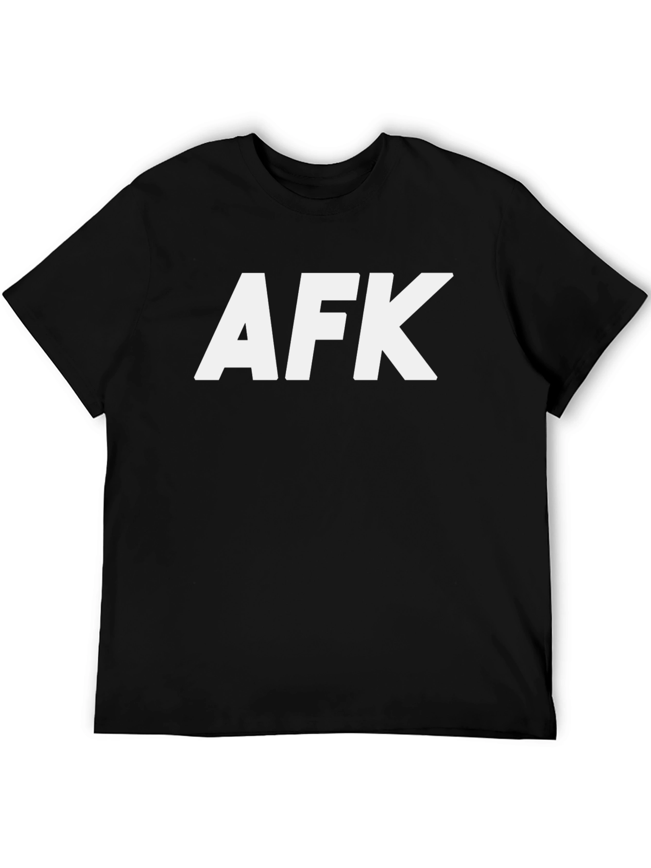 AFK Graphic T-Shirt - Black Cotton Tee